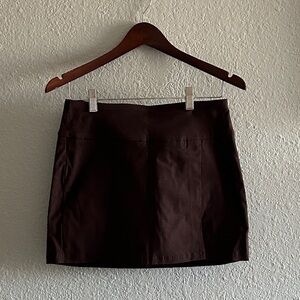 Garage Dark Brown Mini Skirt